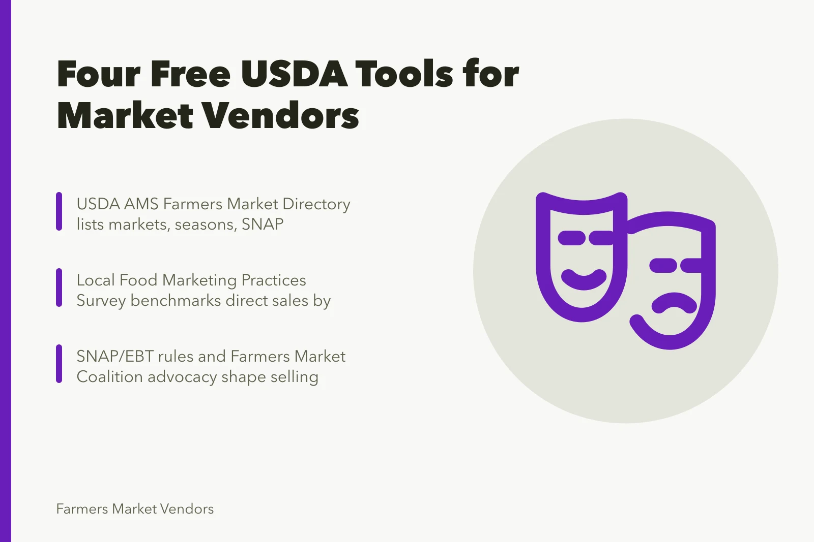 Four free USDA AMS resources for farmers market vendors. 4 USDA AMS resources every US farmers market vendor should use